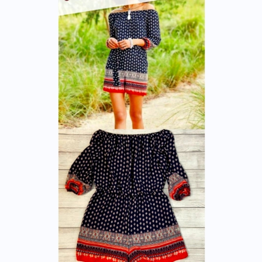 Off Shoulder Romper